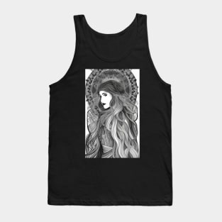 Cool Gypsy Goth Girl Wiccan Pagan Witch Tank Top